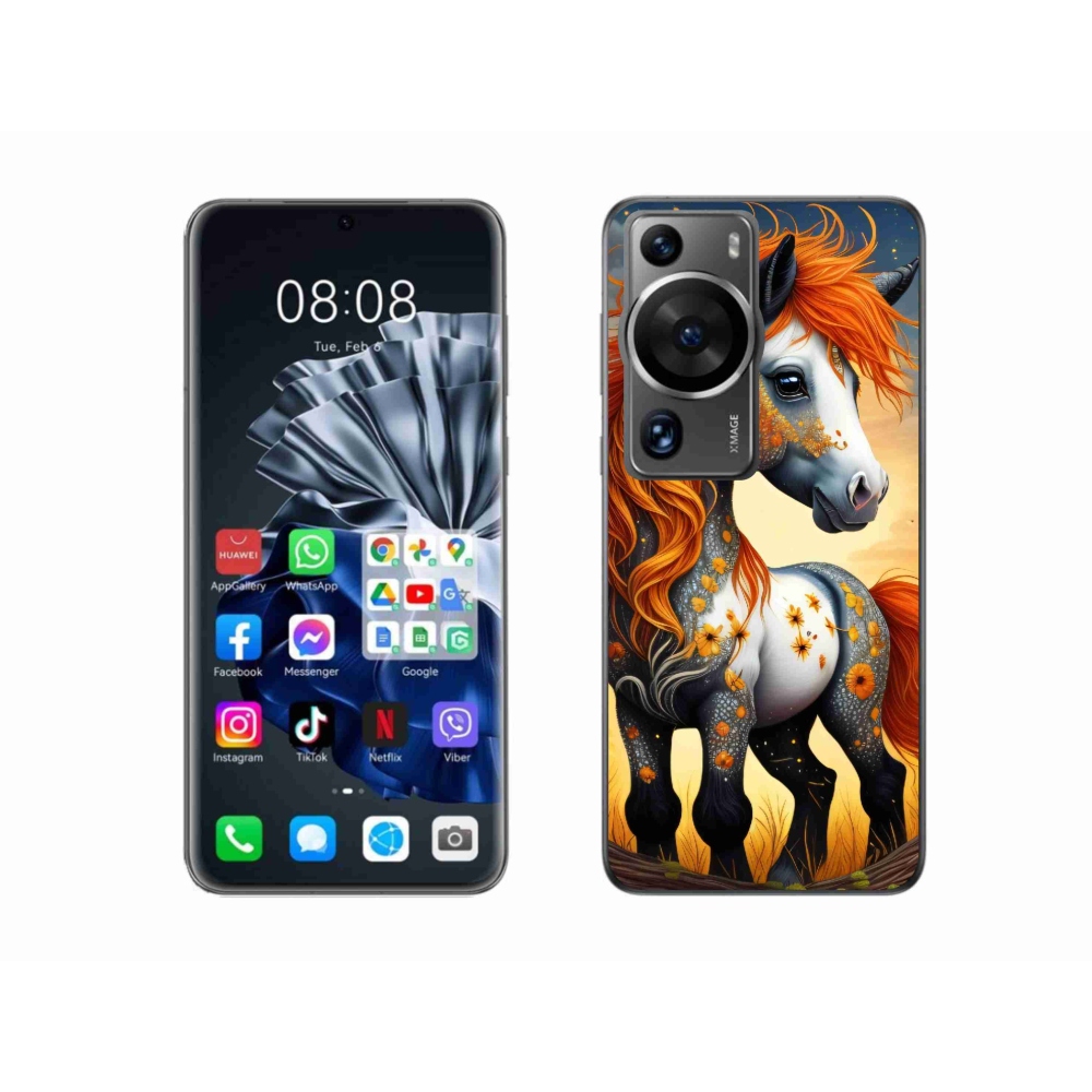 Zselés borítás mmCase a Huawei P60 Pro készülékhez - színes póni