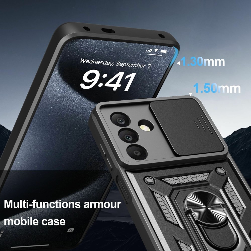 Csúszásálló borítás Samsung Galaxy A26 5G készülékhez - fekete