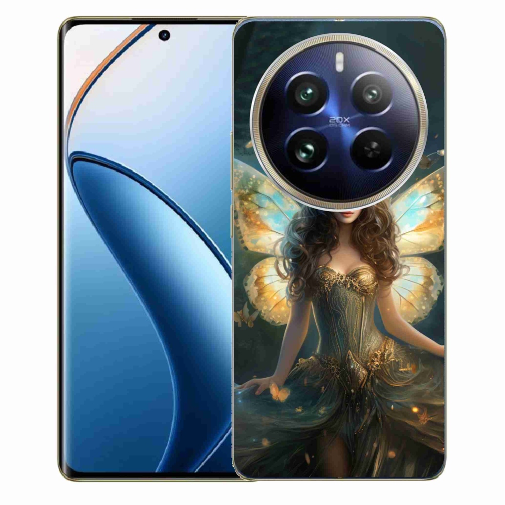Gél borítás mmCase a Realme 12 Pro 5G/12 Pro+ 5G számára - pillangó nő