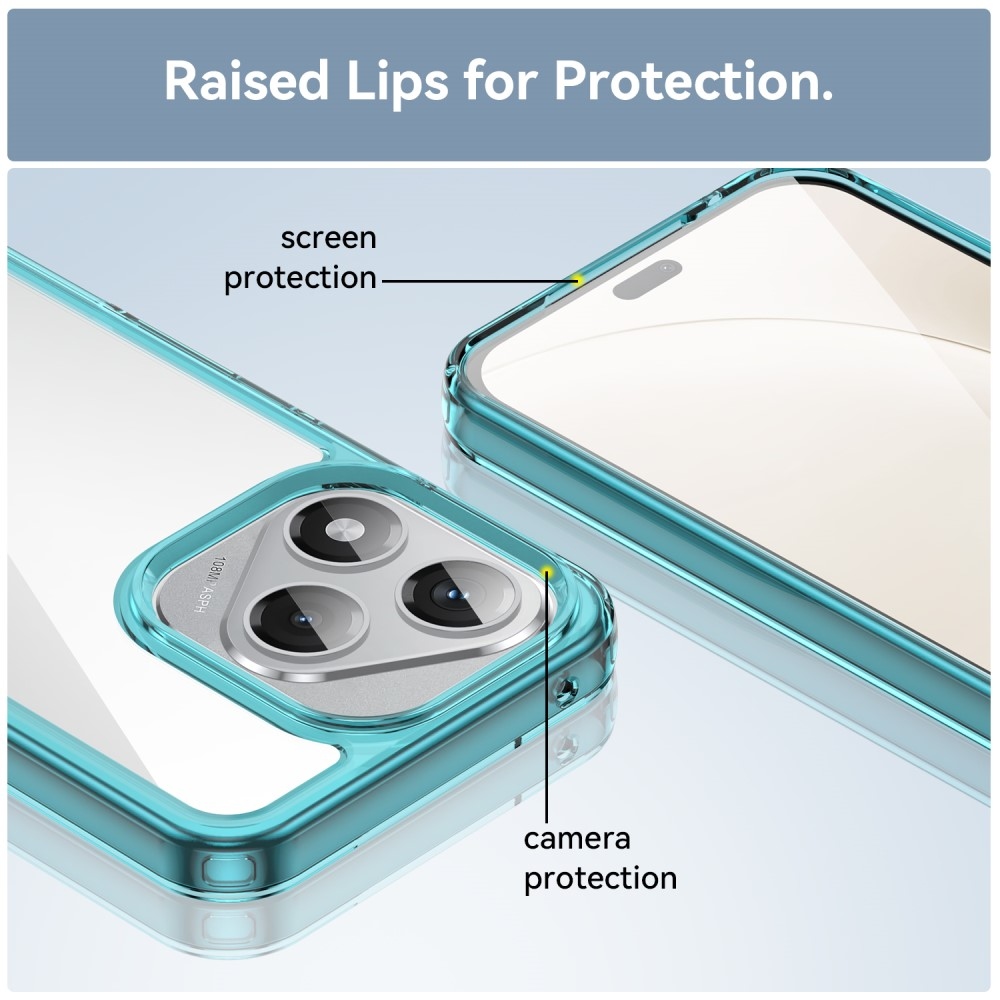 Gél tok fix hátlappal a Honor 400 Lite-hoz - világoskék színben