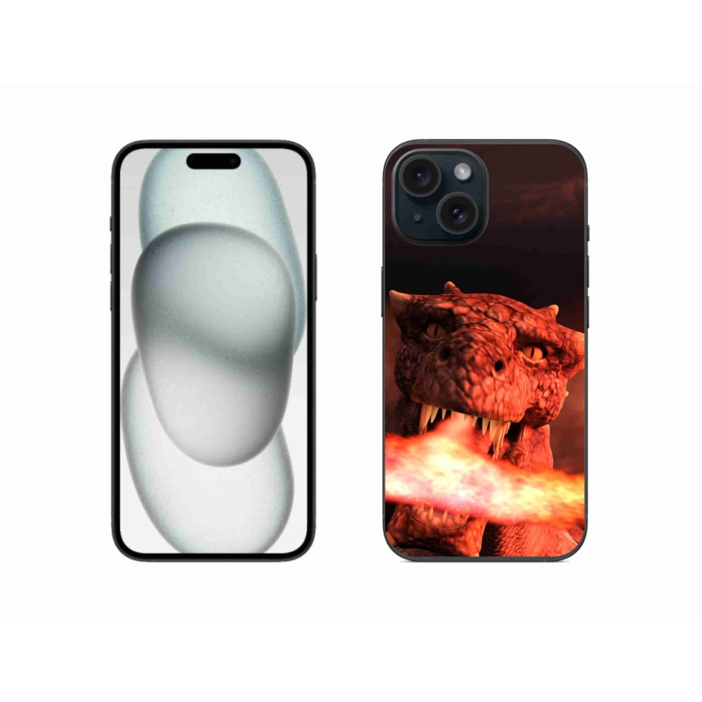 Zselés borítás mmCase iPhone 15 - sárkányhoz