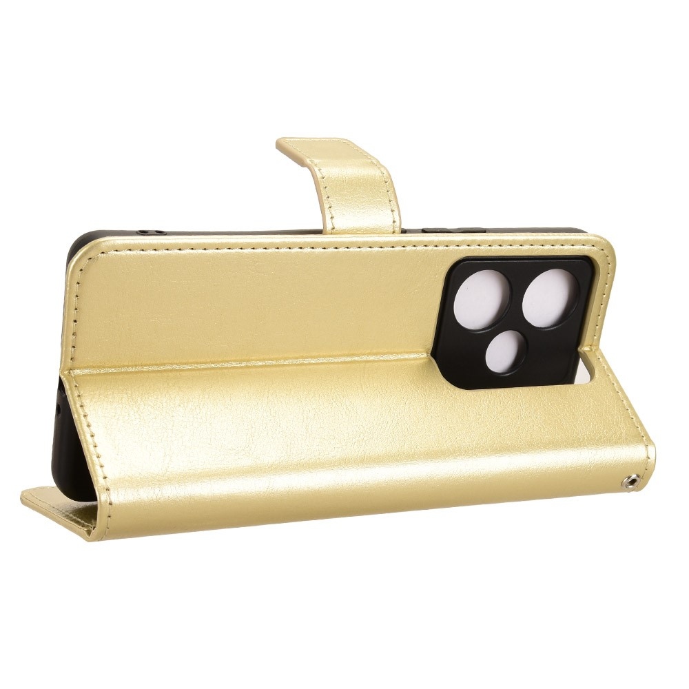 Őrült könyvtáska a Realme GT 7 5G számára - arany színben