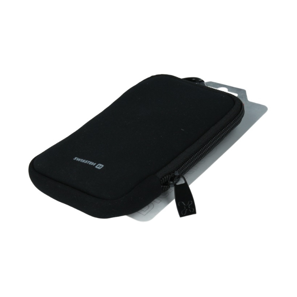 Univerzális neoprén tok Swissten Black-Rock 6,4 - fekete