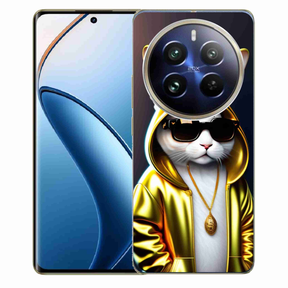 Zselés borítás mmCase a Realme 12 Pro 5G/12 Pro+ 5G - cat boss számára