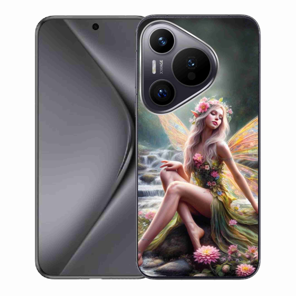 Zselés borítás mmCase a Huawei Pura 70 - pillangó nőhöz 1