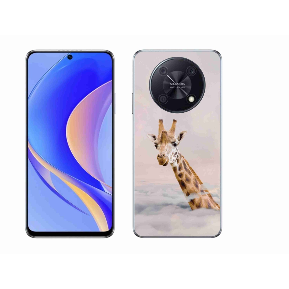 Gél borítás mmCase a Huawei Nova Y90-en - zsiráf a felhőkben