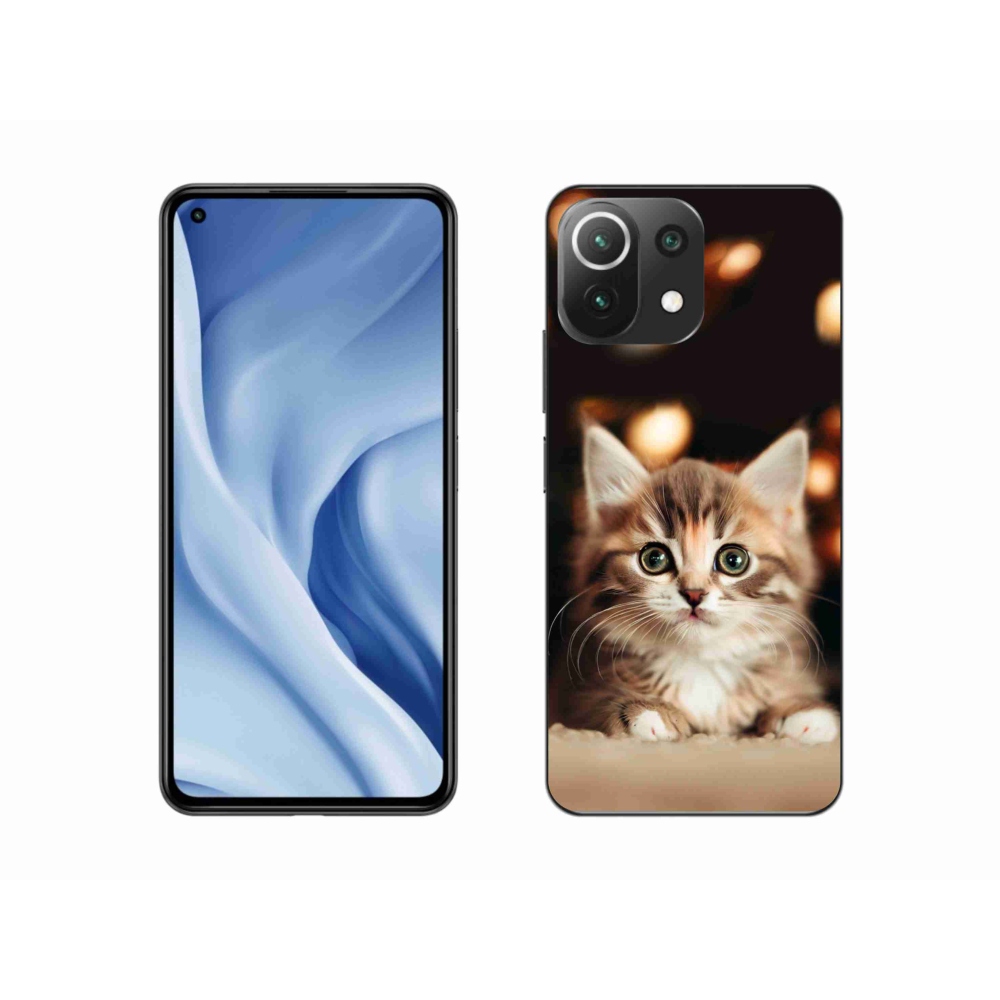 Gél borítás mmCase a Xiaomi Mi 11 Lite 4G/5G-hez - aranyos cica 2