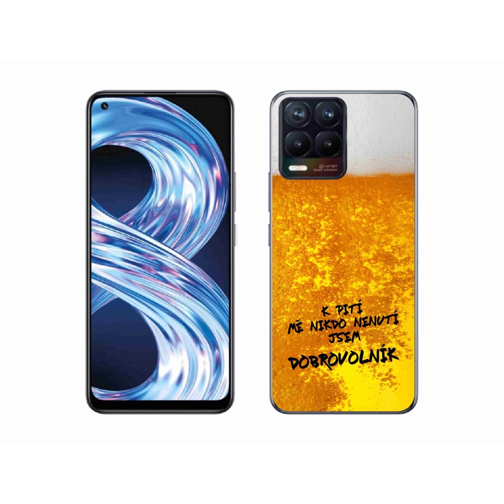 Gél borítás mmCase a Realme 8 4G számára - sör motívum 4
