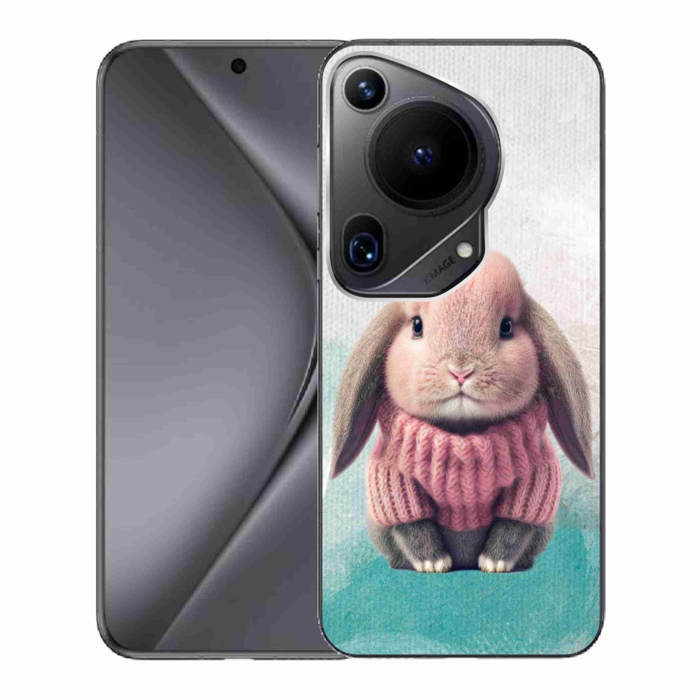 Zselés borítás mmCase a Huawei Pura 70 Ultra - nyúl pulóverben