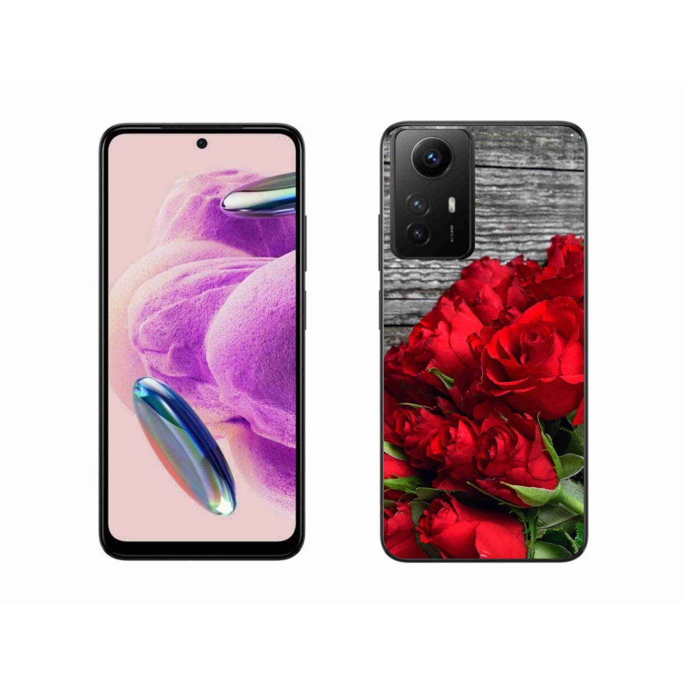 Gél borítás mmCase a Xiaomi Redmi Note 12S-hez - piros rózsa
