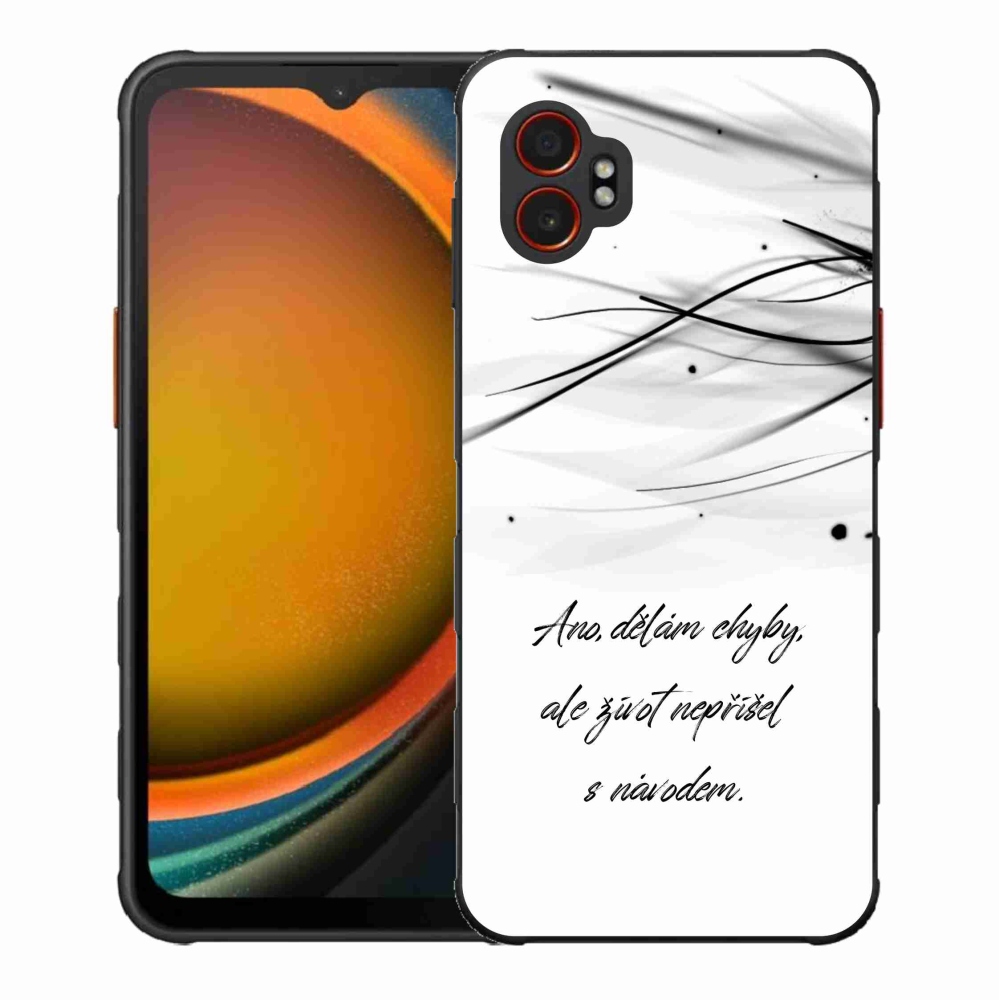 Gél borítás mmCase Samsung Galaxy Xcover 7 Pro - idézem fehér háttér