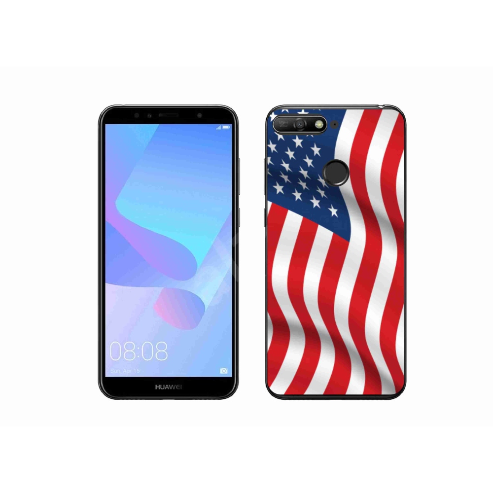 Gél borítás mmCase a Huawei Y6 Prime 2018-hoz - USA zászló