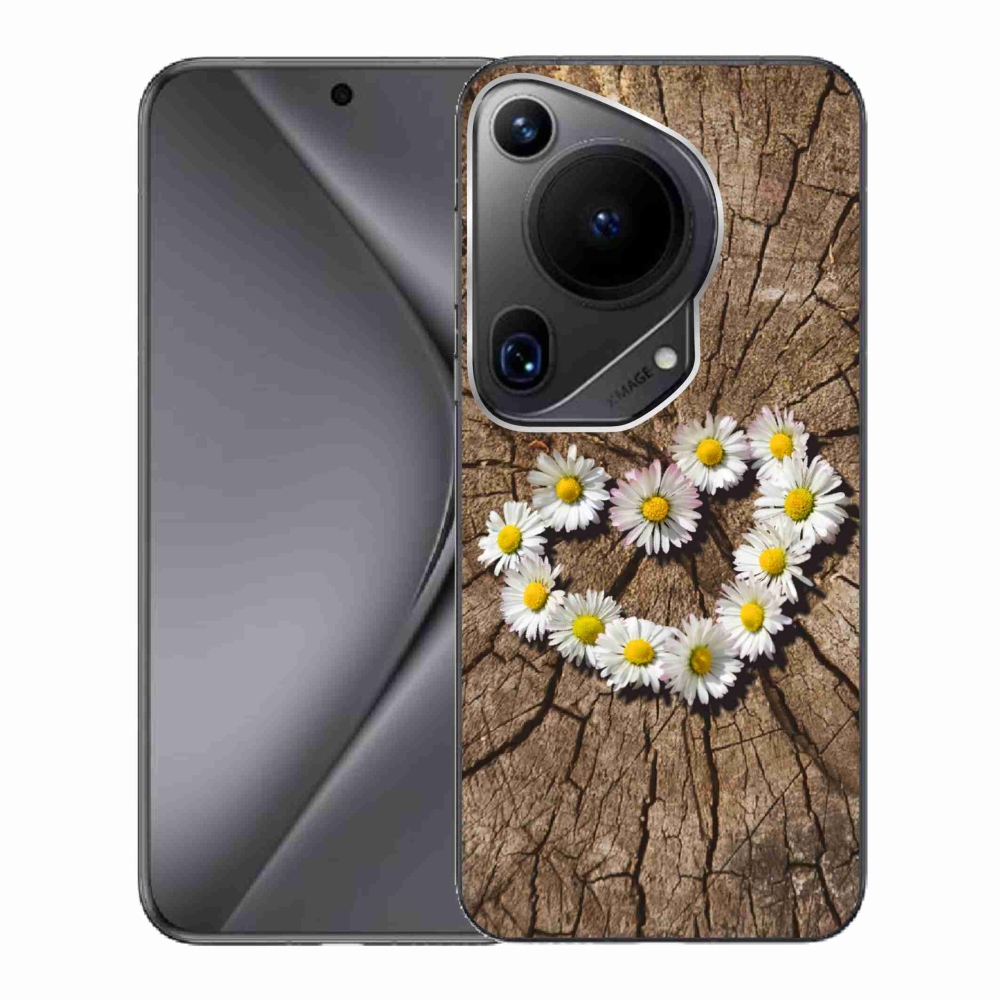 Zselés borítás mmCase a Huawei Pura 70 Ultra készülékhez - százszorszépek szíve