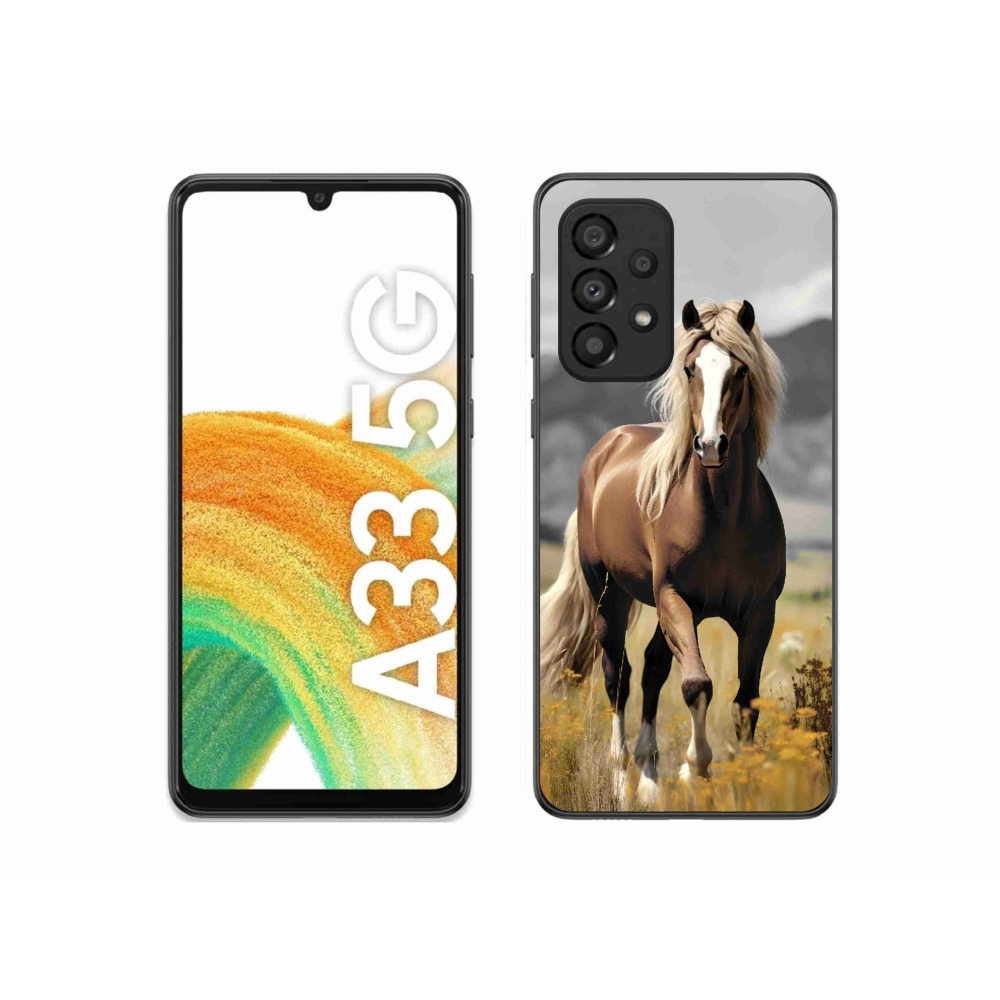 Zselés borítás mmCase Samsung Galaxy A33 5G - barna ló 1
