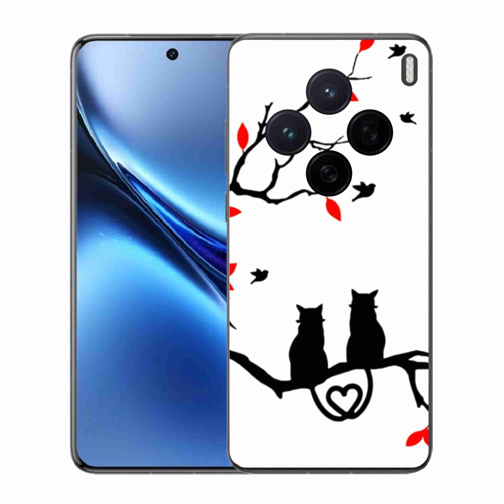 Zselés borítás mmCase a Vivo X200 5G-hez - macska szeretet