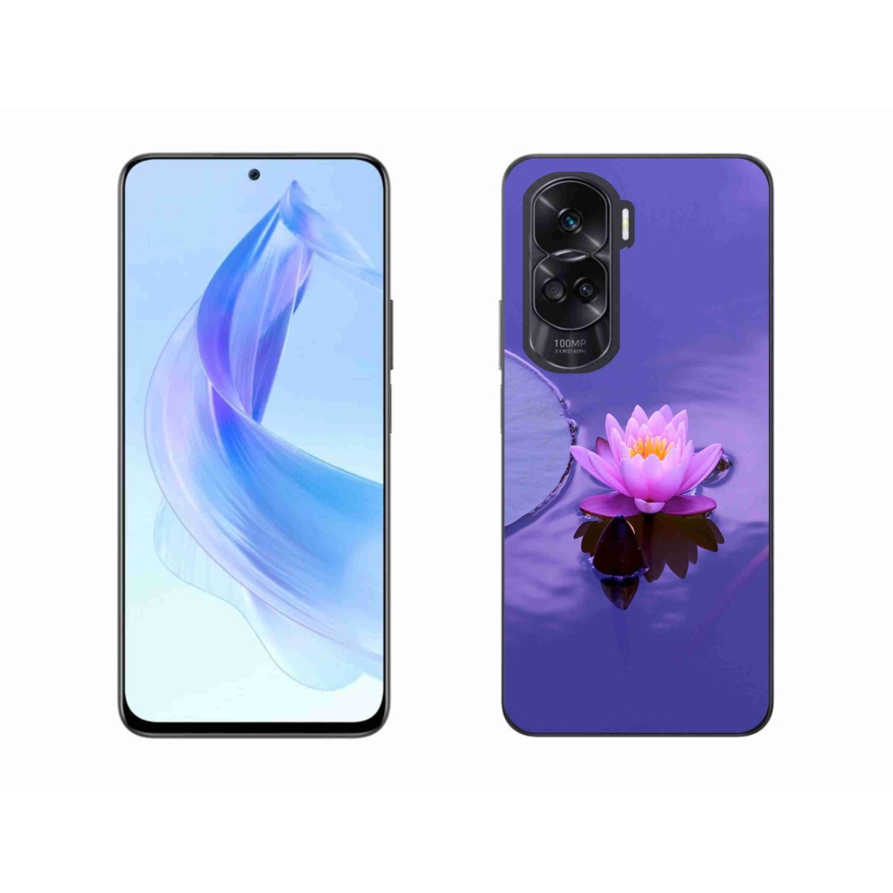 Gél tok mmCase a Honor 90 Lite-hoz - virág a felületen