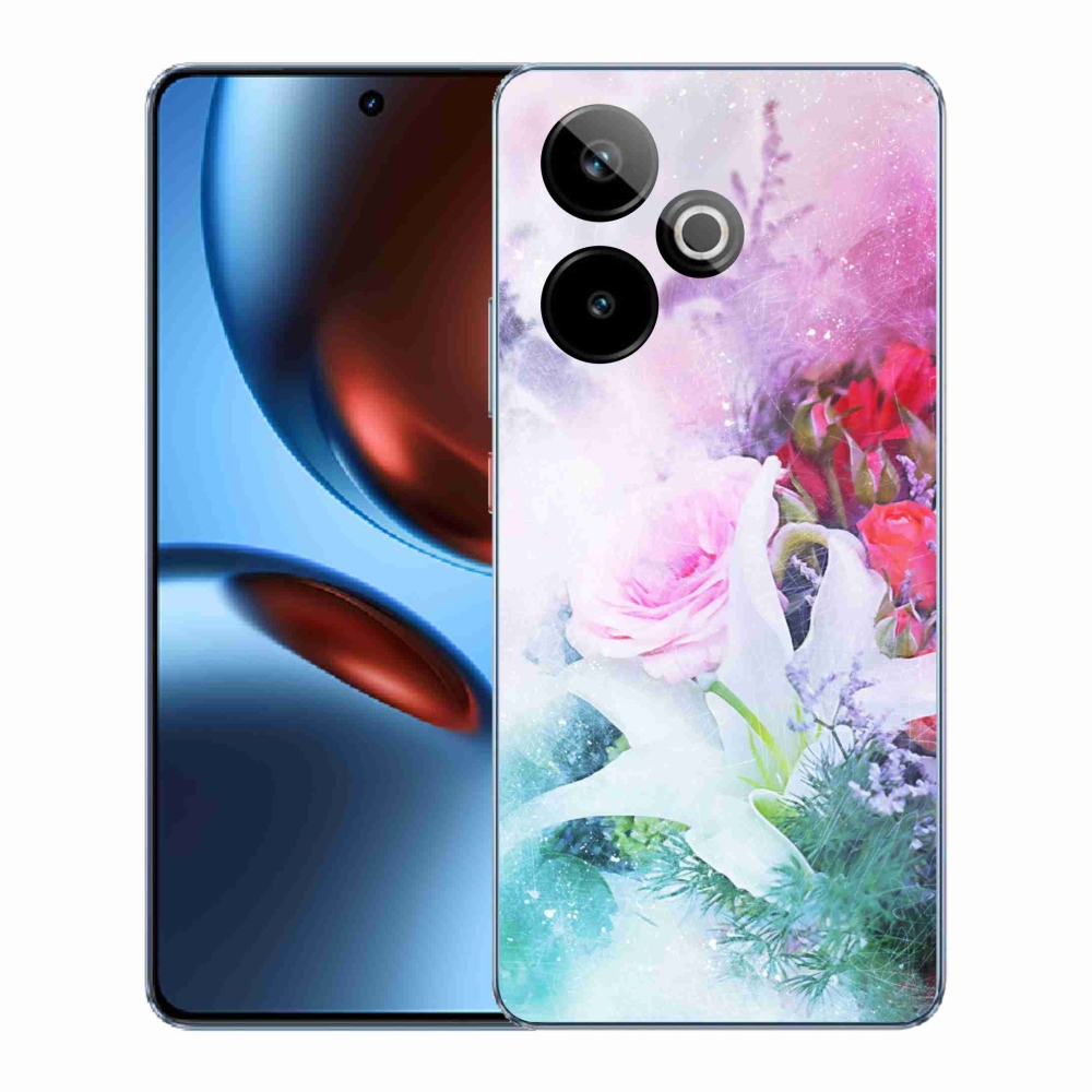 Zselés borítás mmCase a Realme GT 7 5G/GT 7T 5G - virágok 4