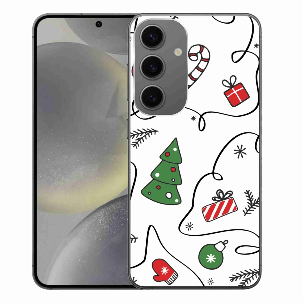 Gél borító mmCase Samsung Galaxy S24+ készülékhez - karácsonyi motívumok