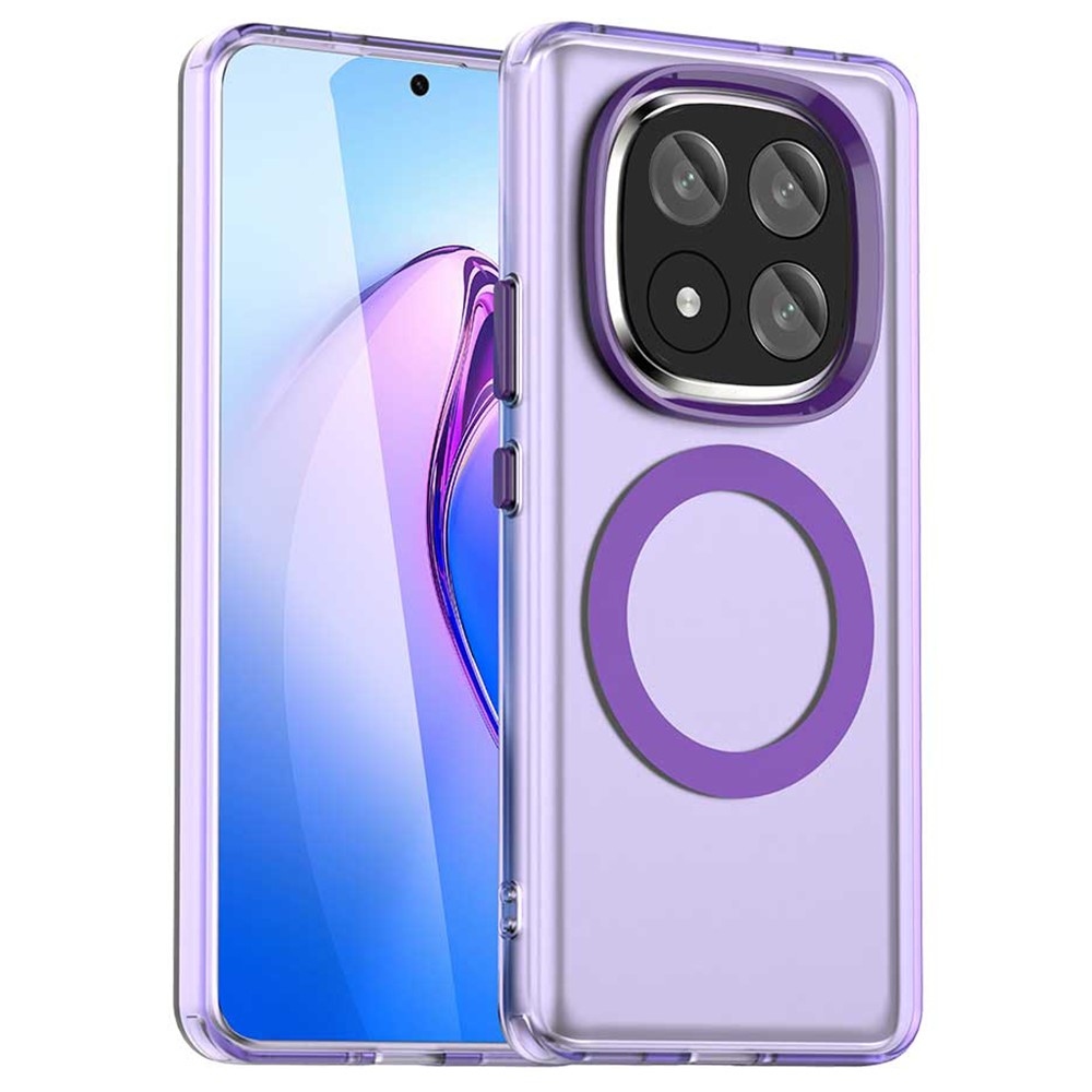 Candy zselés tok MagSafe-val Xiaomi Redmi Note 14 Pro+ 5G - lila