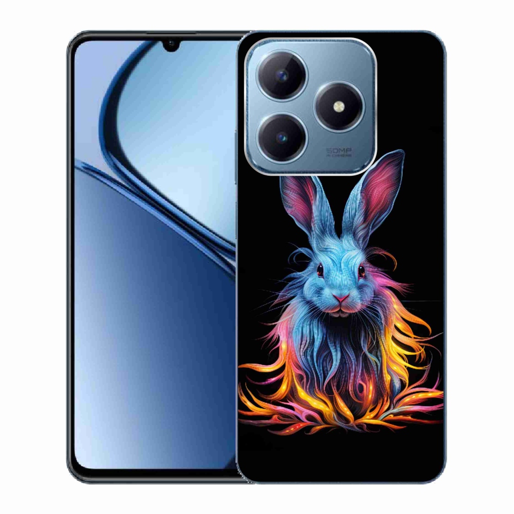Zselés borítás mmCase a Realme C63 készülékhez - absztrakt nyúl