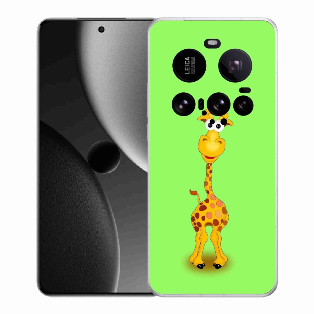 Gél borítás mmCase a Xiaomi 15 Ultra számára - rajzfilm zsiráf