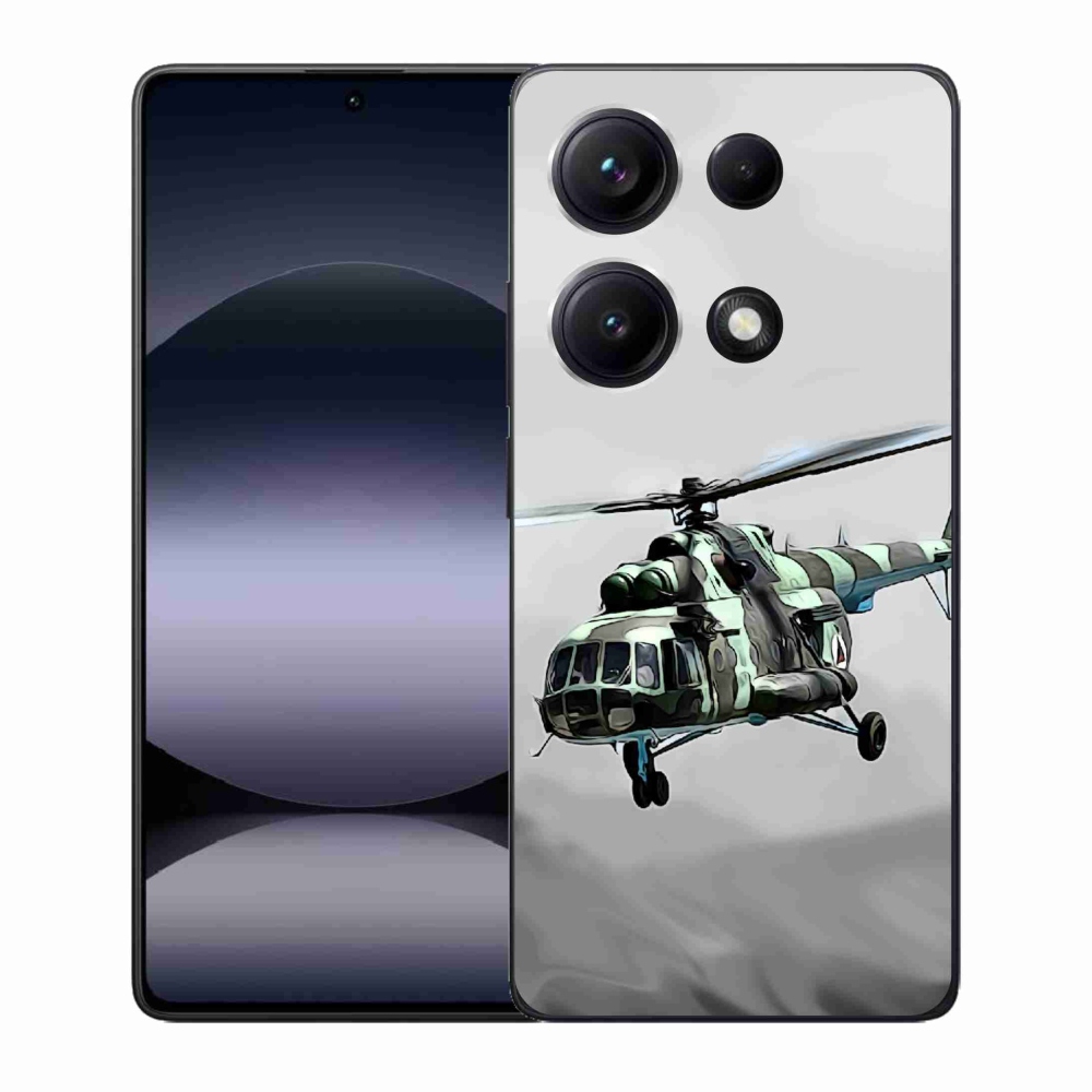Gél borítás mmCase a Xiaomi Redmi Note 14S-hez - katonai helikopter