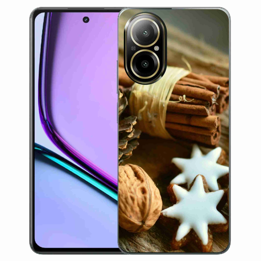 Gél borítás mmCase a Realme C67 készülékhez - fahéj és mézeskalács