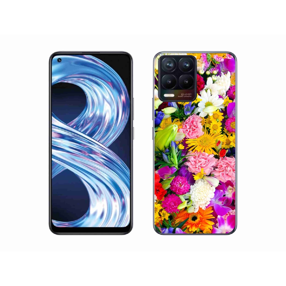 Gél borítás mmCase a Realme 8 4G-hez - virág 12