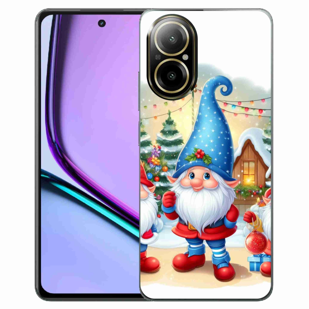 Gél borítás mmCase a Realme C67 készülékhez - Karácsonyi manók