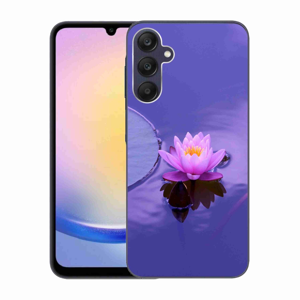 Gél tok mmCase Samsung Galaxy A25 5G - virág a felszínen