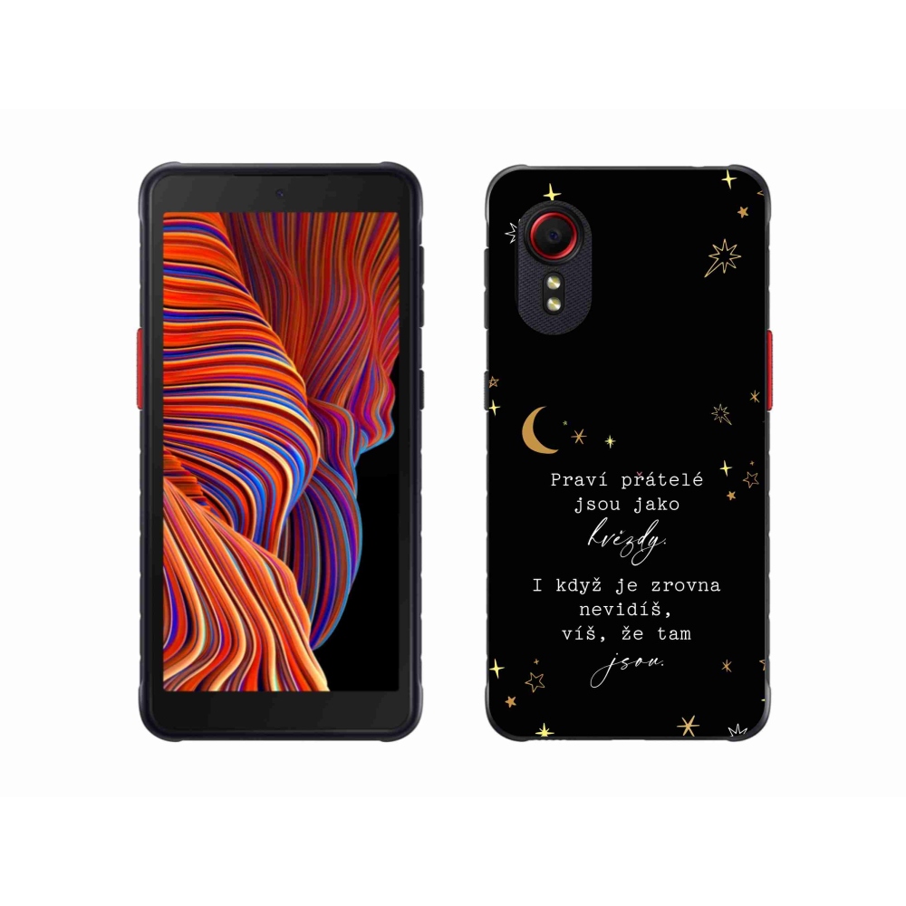 Gél borítás mmCase Samsung Galaxy Xcover 5 - idézem 6 fekete háttérrel