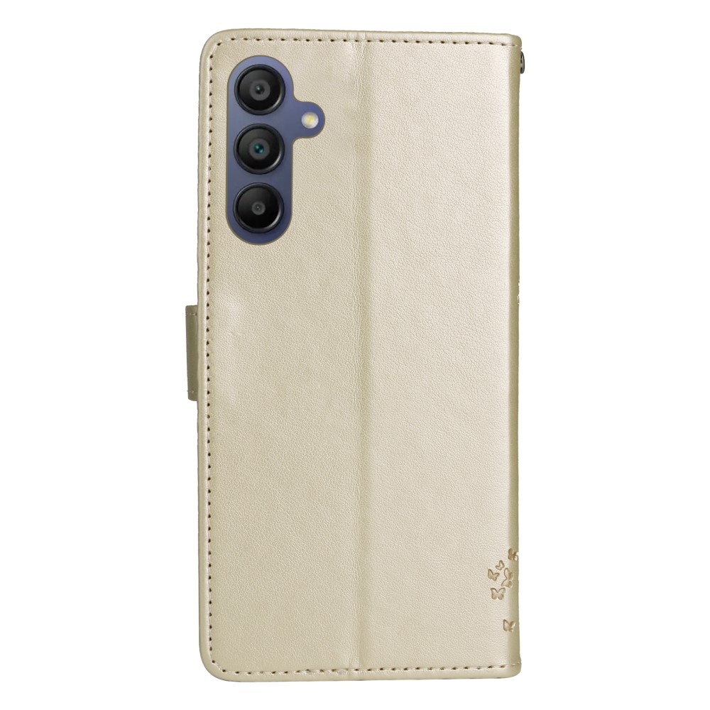 Fák könyv tok Samsung Galaxy A16 4G/5G/A26 5G - arany színű