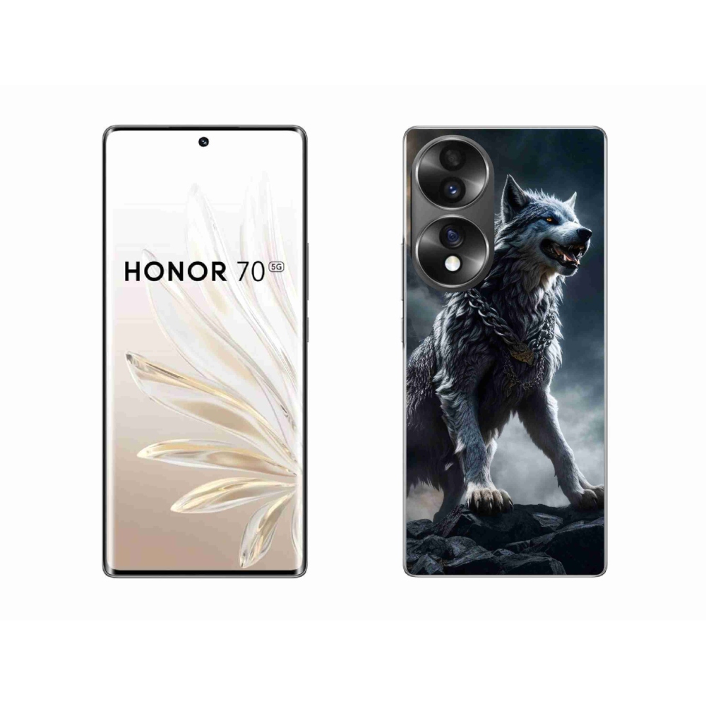 Zselés borítás mmCase a Honor 70-hez - farkas 1