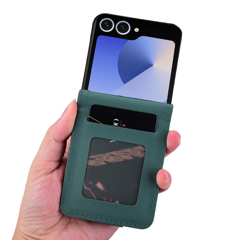 Gridy könyvtáska Samsung Galaxy Z Flip7 5G - zöld