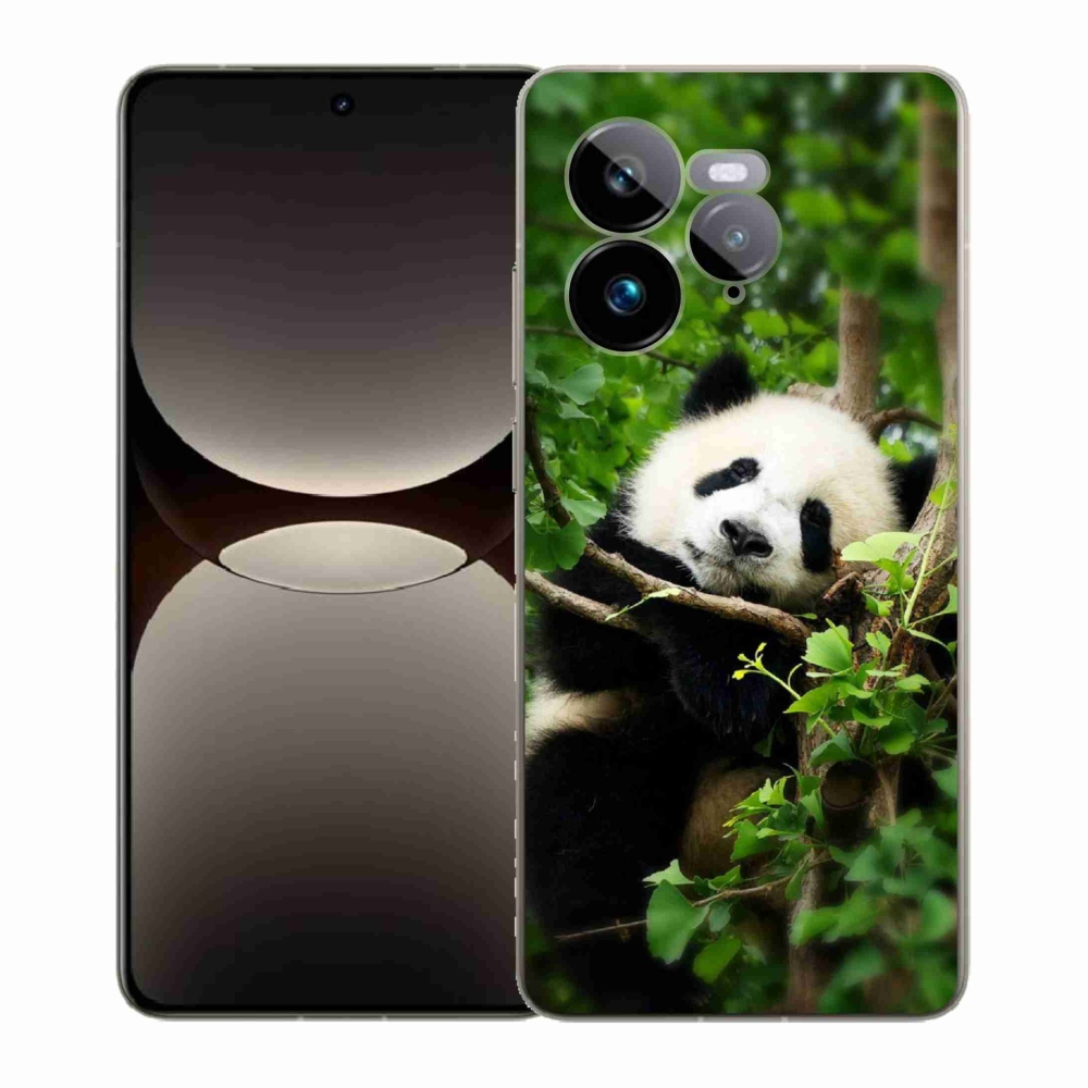 Gél borítás mmCase a Realme GT 7 Pro 5G számára - panda