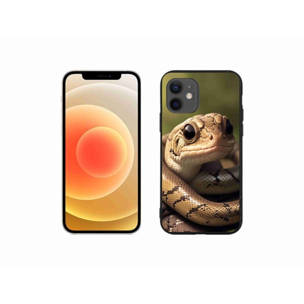 Zselés borítás mmCase iPhone 12 mini készülékhez - kígyó 1