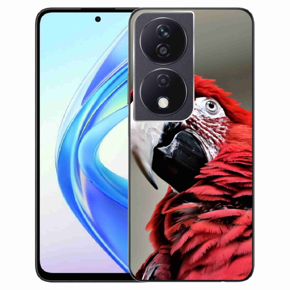 Gél tok mmCase a Honor X7b/Honor 90 Smart készülékhez - papagáj ara piros