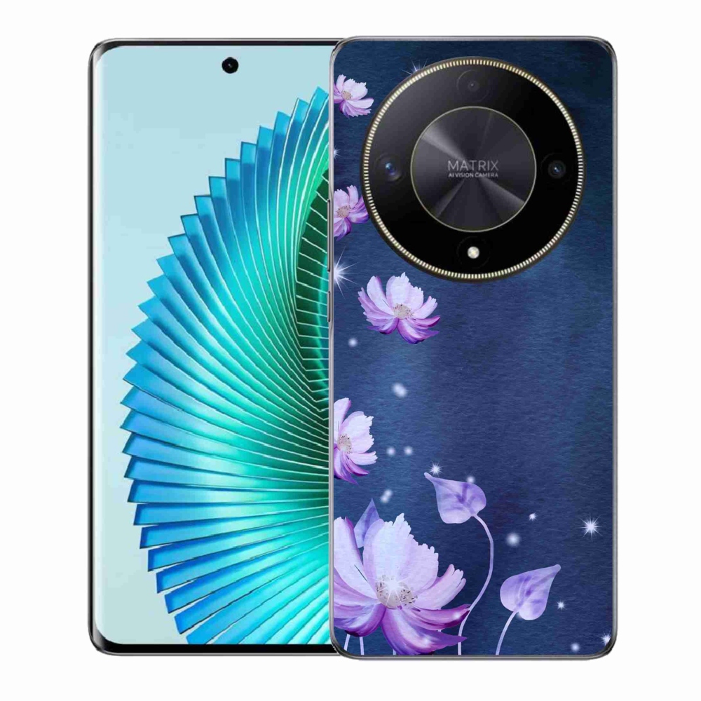 Gél tok mmCase a Honor Magic 6 Lite 5G számára - hulló virágok