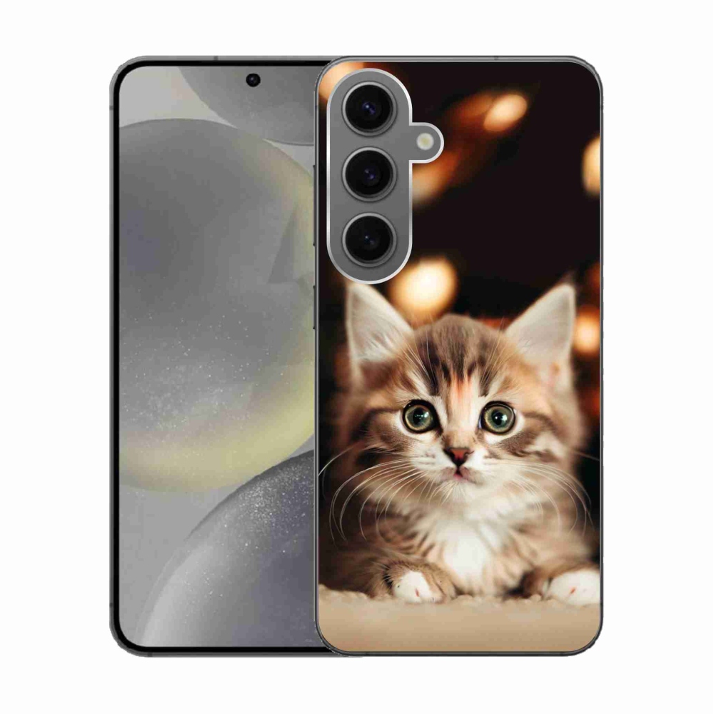 Gél borítás mmCase Samsung Galaxy S24 készülékhez - aranyos cica 2