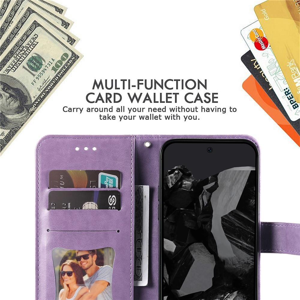 Mandala könyv tok a Google Pixel 10 Pro XL/Pixel 9 Pro XL készülékhez - lila