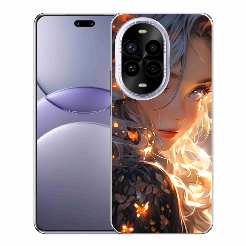 Gél borító mmCase a Huawei Nova 13 Pro 5G-n - lány és pillangók