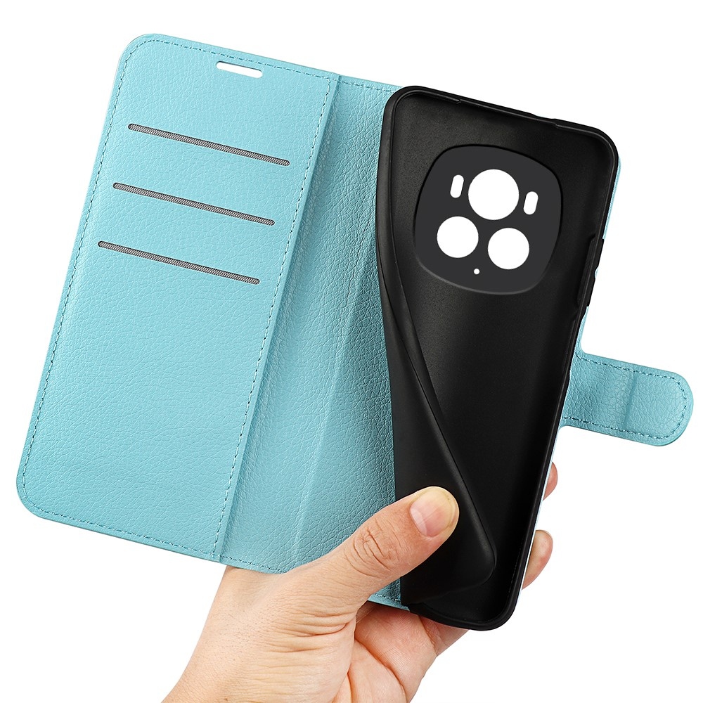 Litchi könyv tok a Honor Magic 6 Pro 5G készülékhez - kék