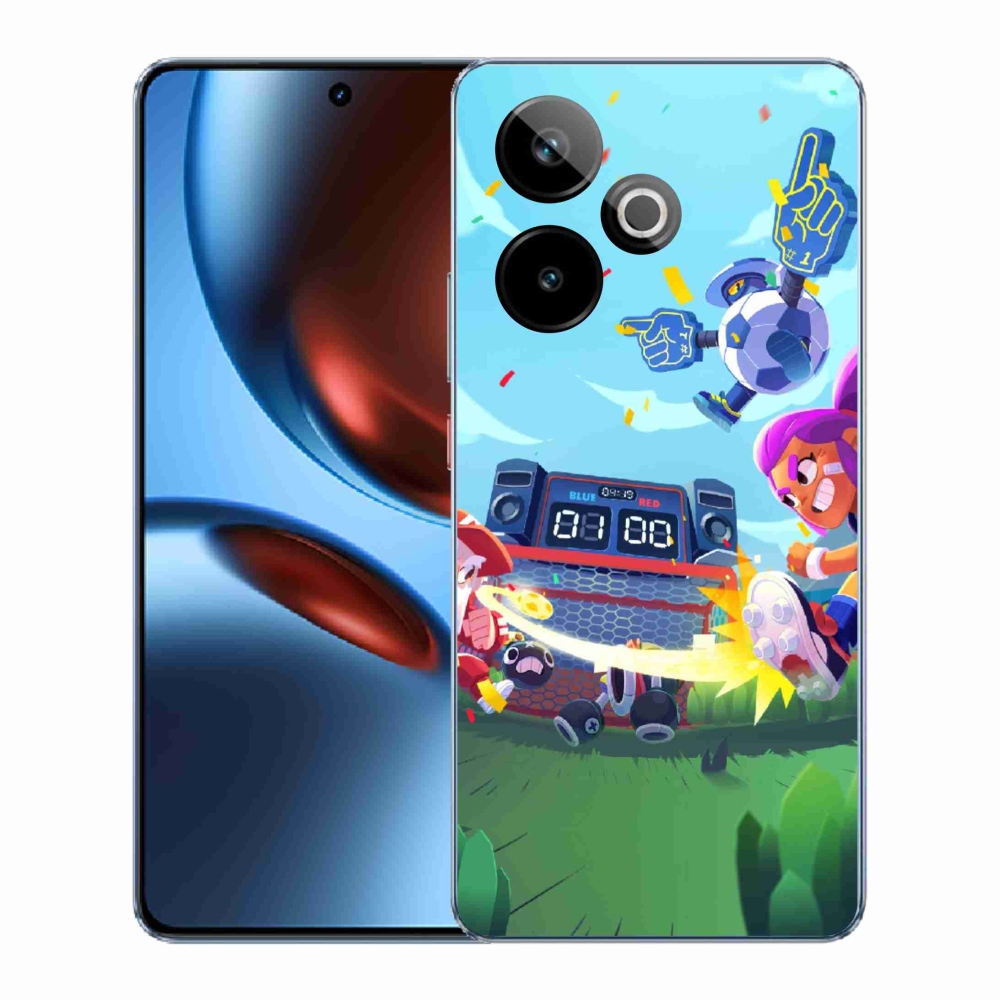 Rugalmas zselés tok mmCase képpel a Realme GT 7 5G/GT 7T 5G számára - verekedős csillagok 1