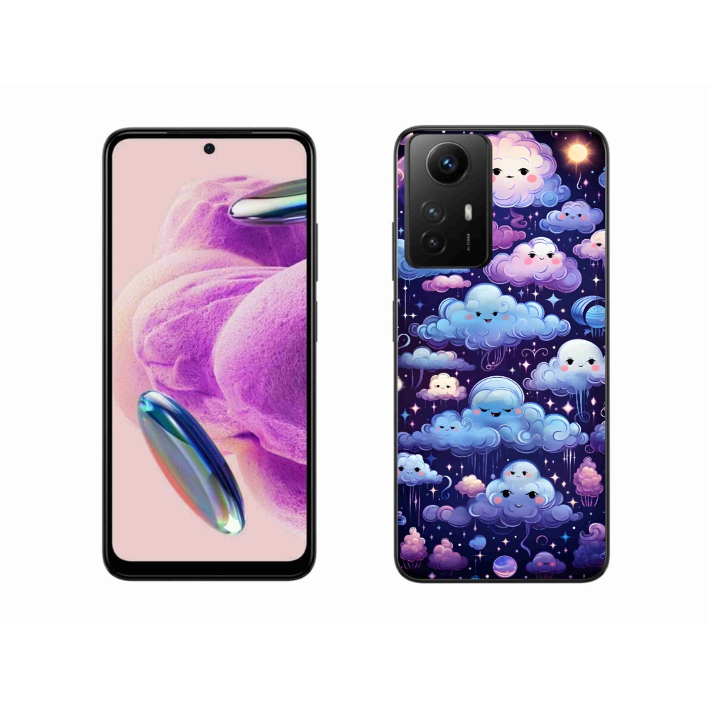 Gél borítás mmCase a Xiaomi Redmi Note 12S-hez - felhők