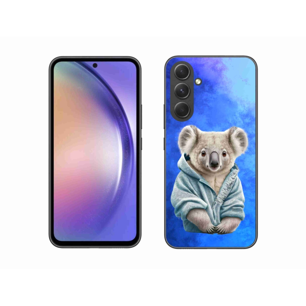 Zselés borítás mmCase Samsung Galaxy A54 5G - koala pulóverben