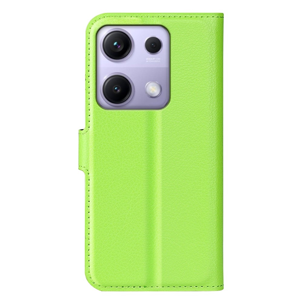 Litchi könyv tok Xiaomi Redmi Note 14S-hez - zöld