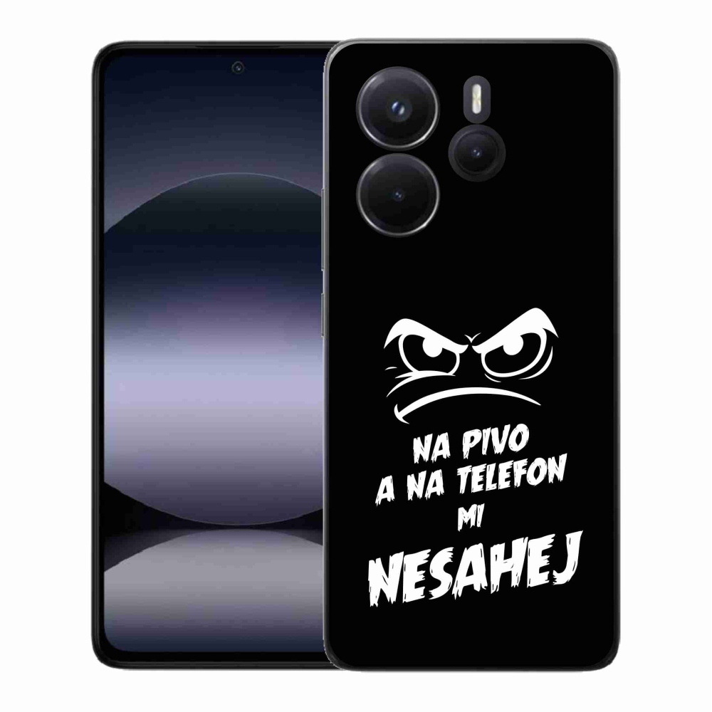 Gél borító mmCase a Xiaomi Redmi Note 14 - sör motívum 2 fekete háttérrel