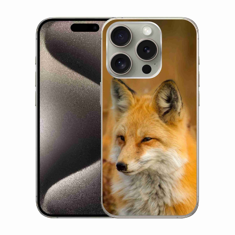 Zselés borítás mmCase iPhone 15 Pro készülékhez - róka