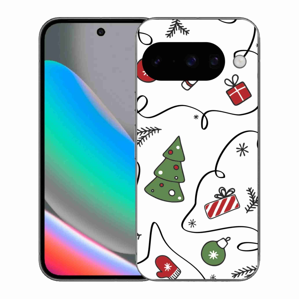 Gél borítás mmCase a Google Pixel 10 számára - karácsonyi motívumok