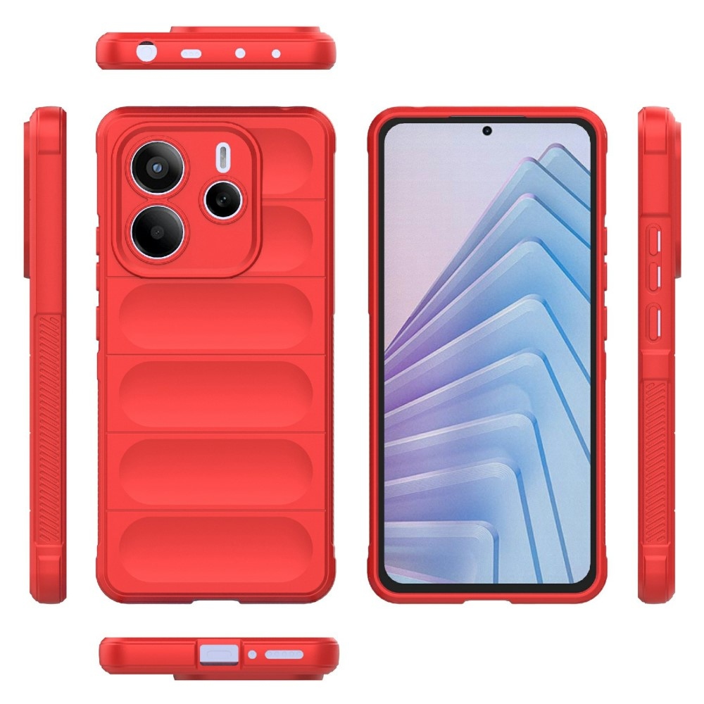 Rugg tartós zselés tok Xiaomi Redmi Note 14 5G - piros